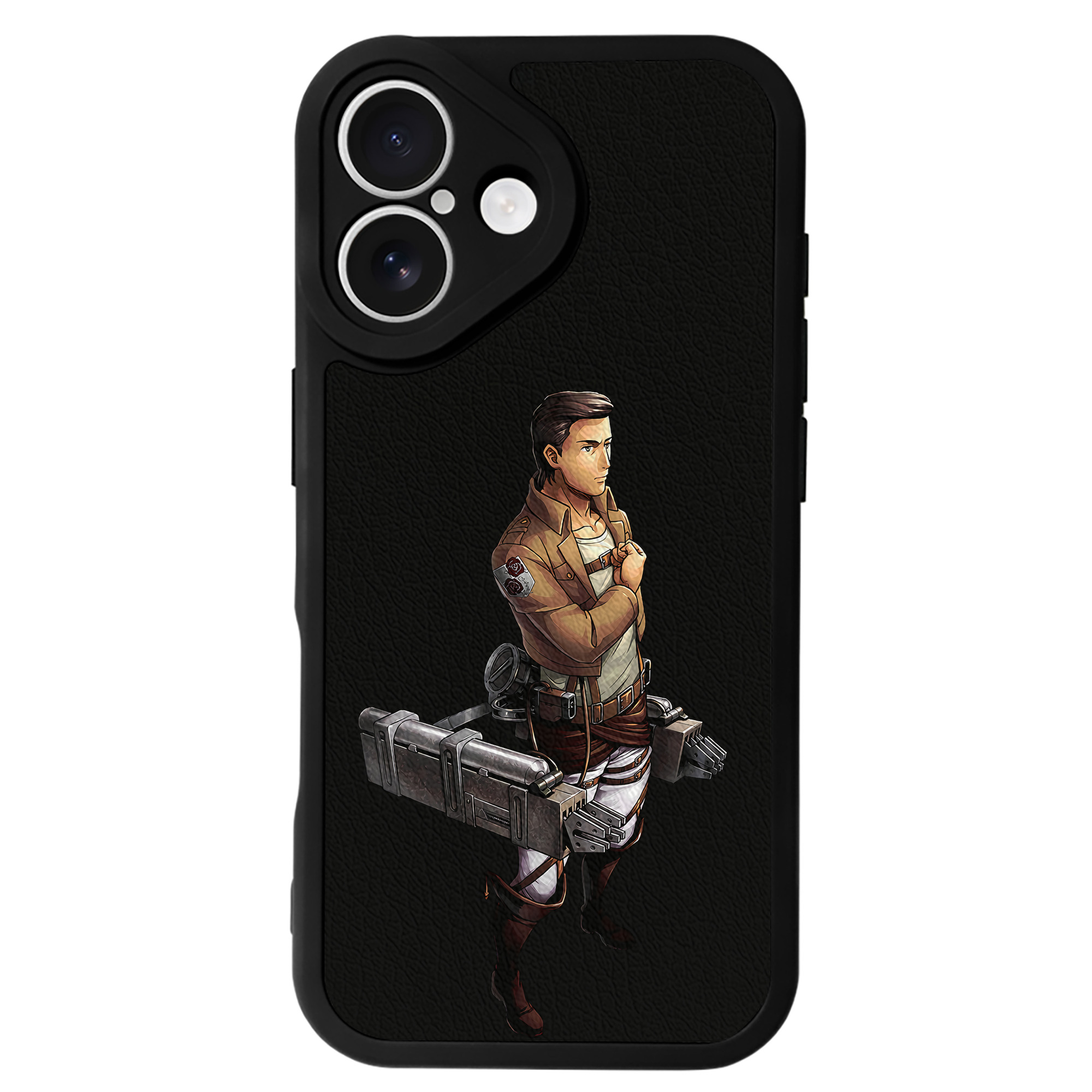 （画像用） 進撃の巨人 Attack on Titan 【iPhone 16シリーズ対応】シリコンスマホケース（レザー調） 材質：シリコン